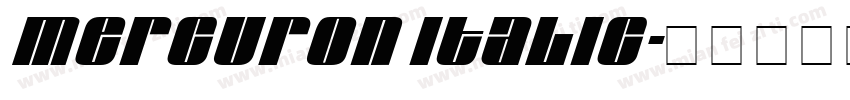 Mercuron Italic字体转换